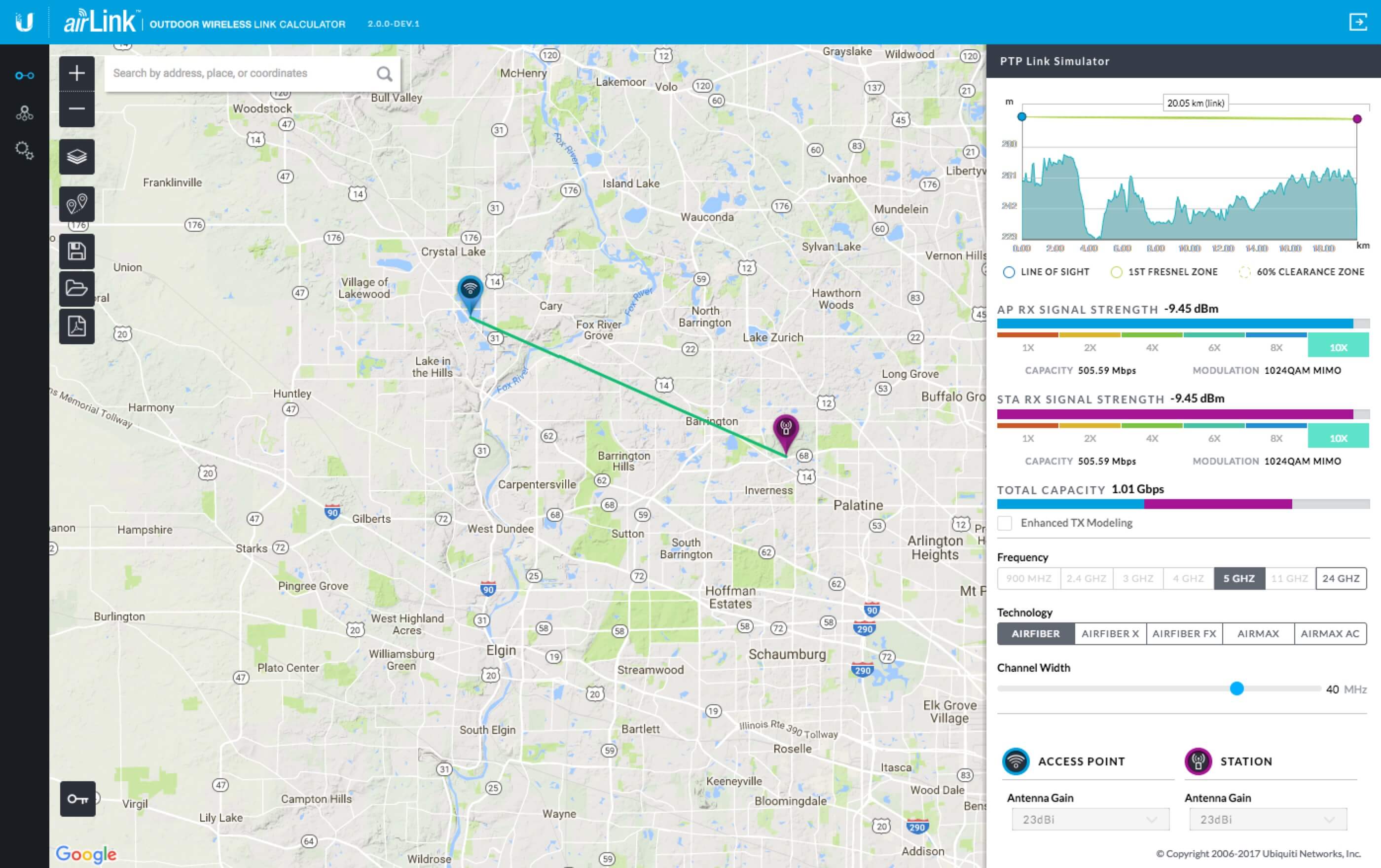 Ubiquiti airLink - Link Planning - VARIA Group - Import & Export