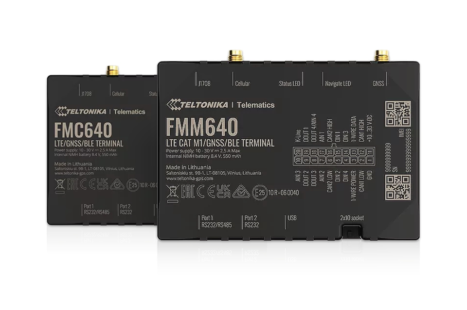 NEUE Teltonika 4G-Geräte – FMC640 und FMM640