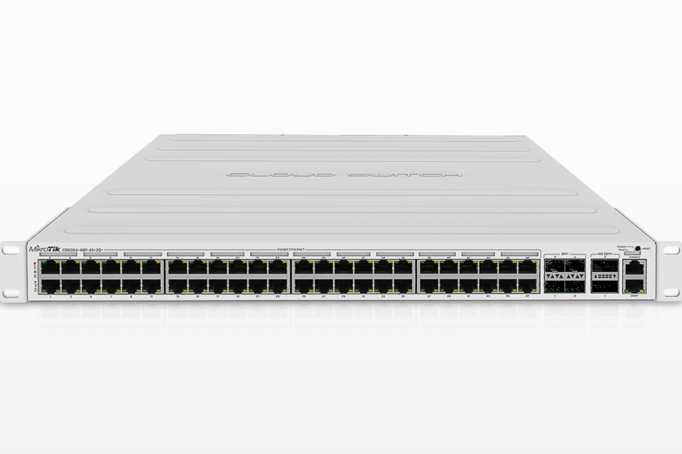 CRS354-48P-4S+2Q+RM - der 48-Port-Champion, auf den Sie gewartet haben