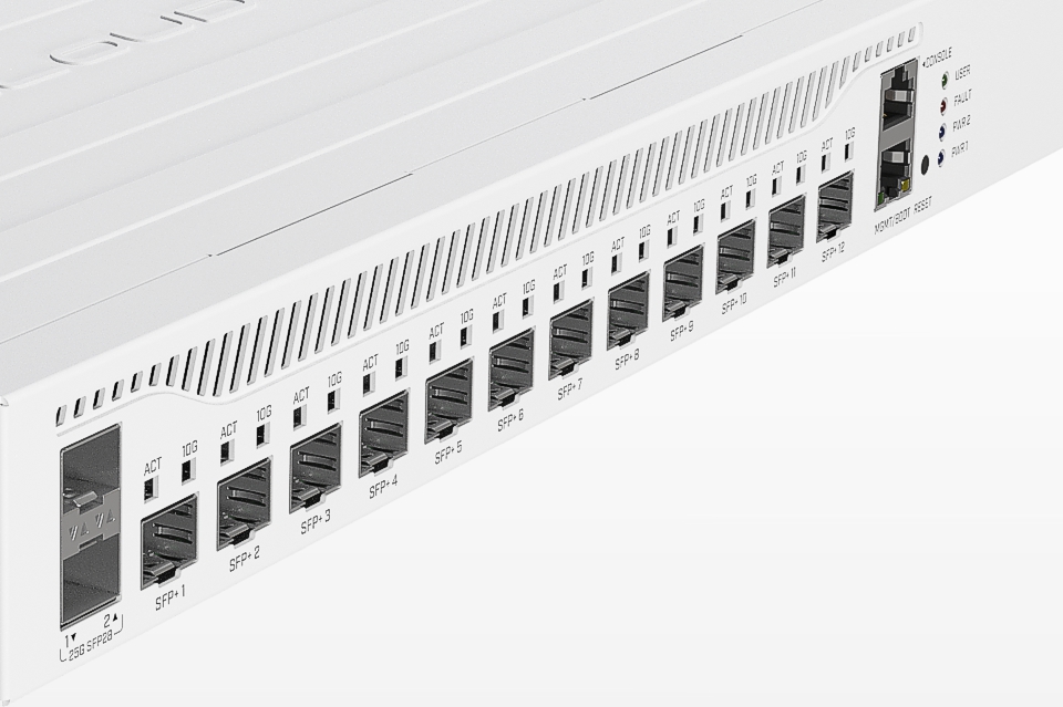 MikroTik CCR2004-1G-12S + 2XS &#8211; the connectivity router