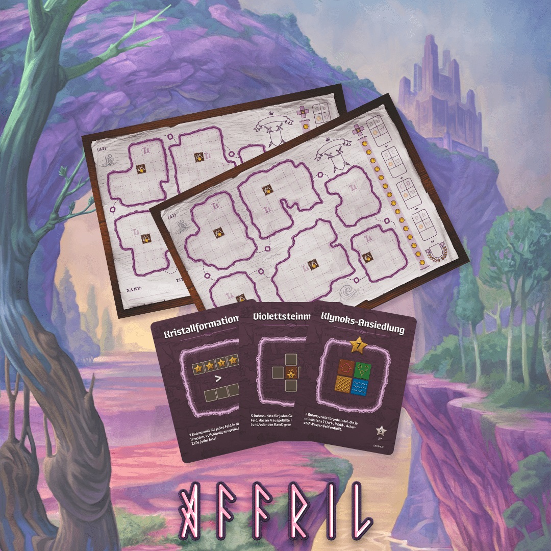 Der Kartograph Affril The Cartographer series from Pegasus Spiele: Draw your own kingdom!