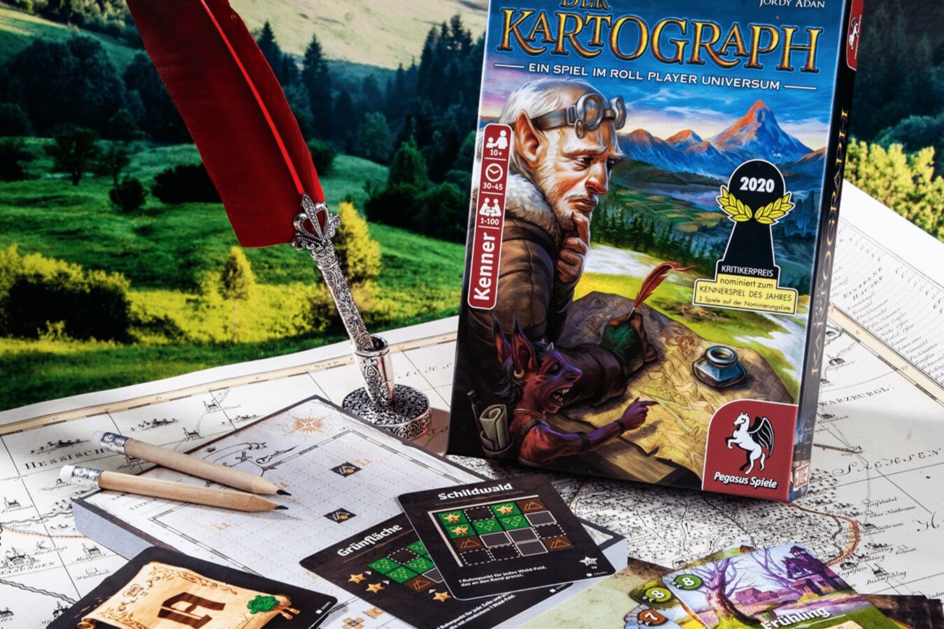 Der Kartograph e1747651866385 - Kartograph Die Kartograph-Reihe von Pegasus Spiele: Zeichne dein eigenes Königreich!